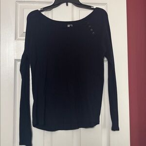 JCP Women's navy blue Long Sleeve Top size xl